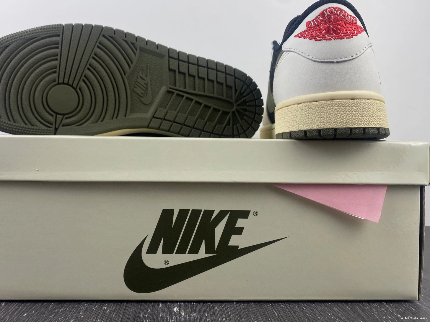 Travis x Low Air Olive 1 OG Jordan Scott DZ4137-106 0927